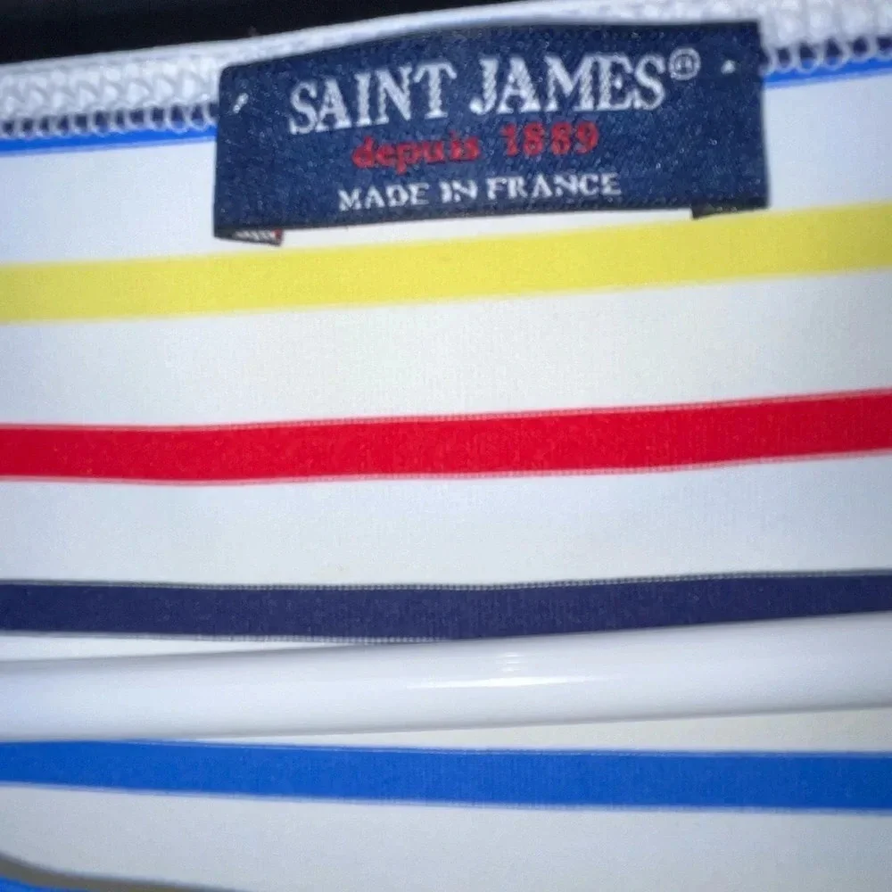 Saint James Breton GARDE-COTE 3/4 Sleeve Size 4 US Multicolor Anti-UV Preppy - Picture 3 of 8